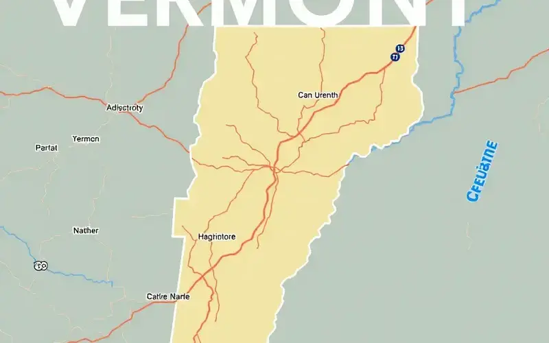 Service area map showing Vermont coverage