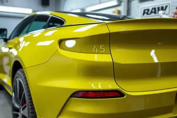 Professional vinyl wrap installation process